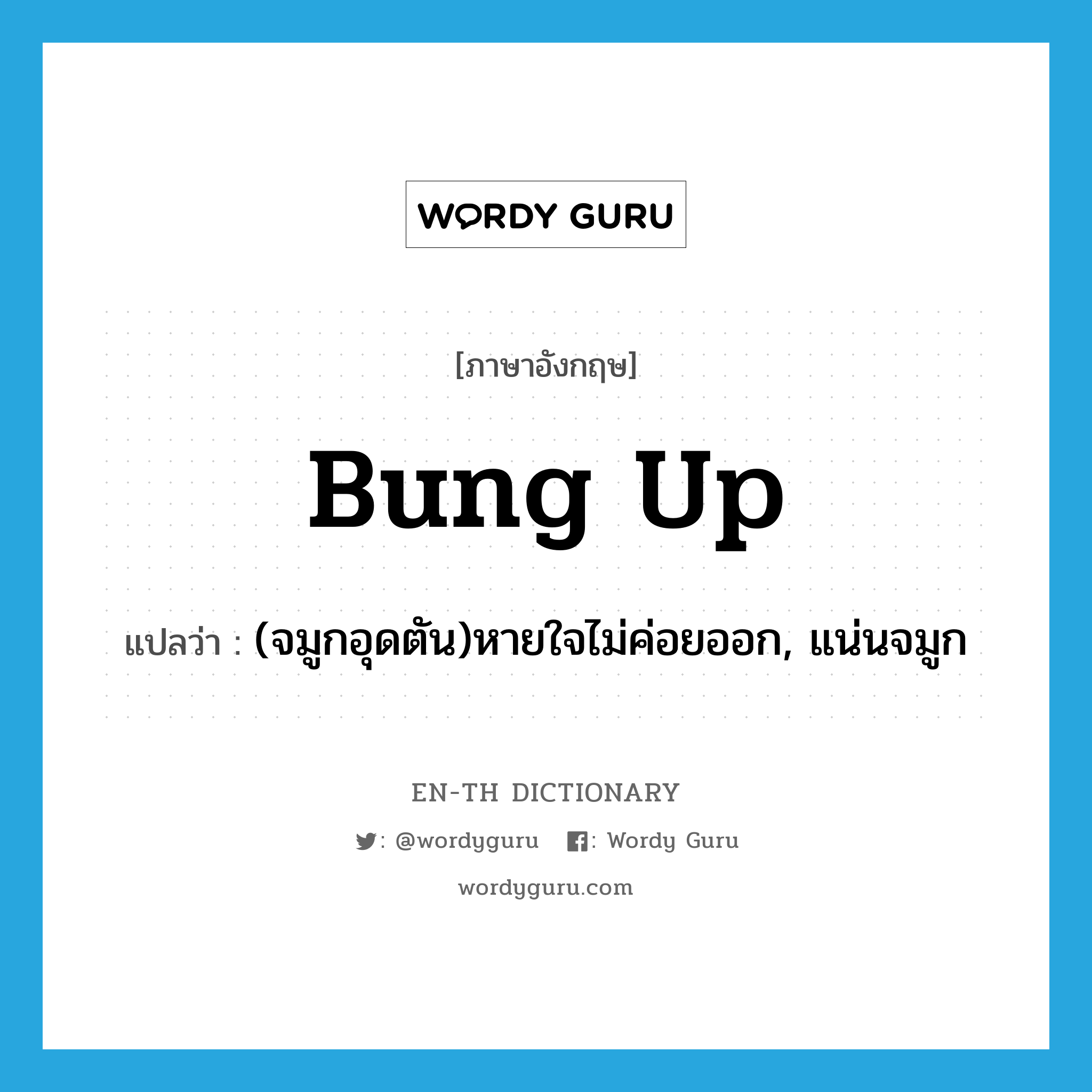 bung up