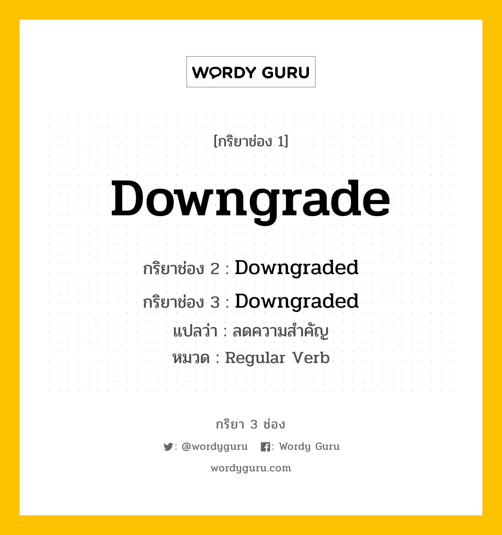 Downgrade